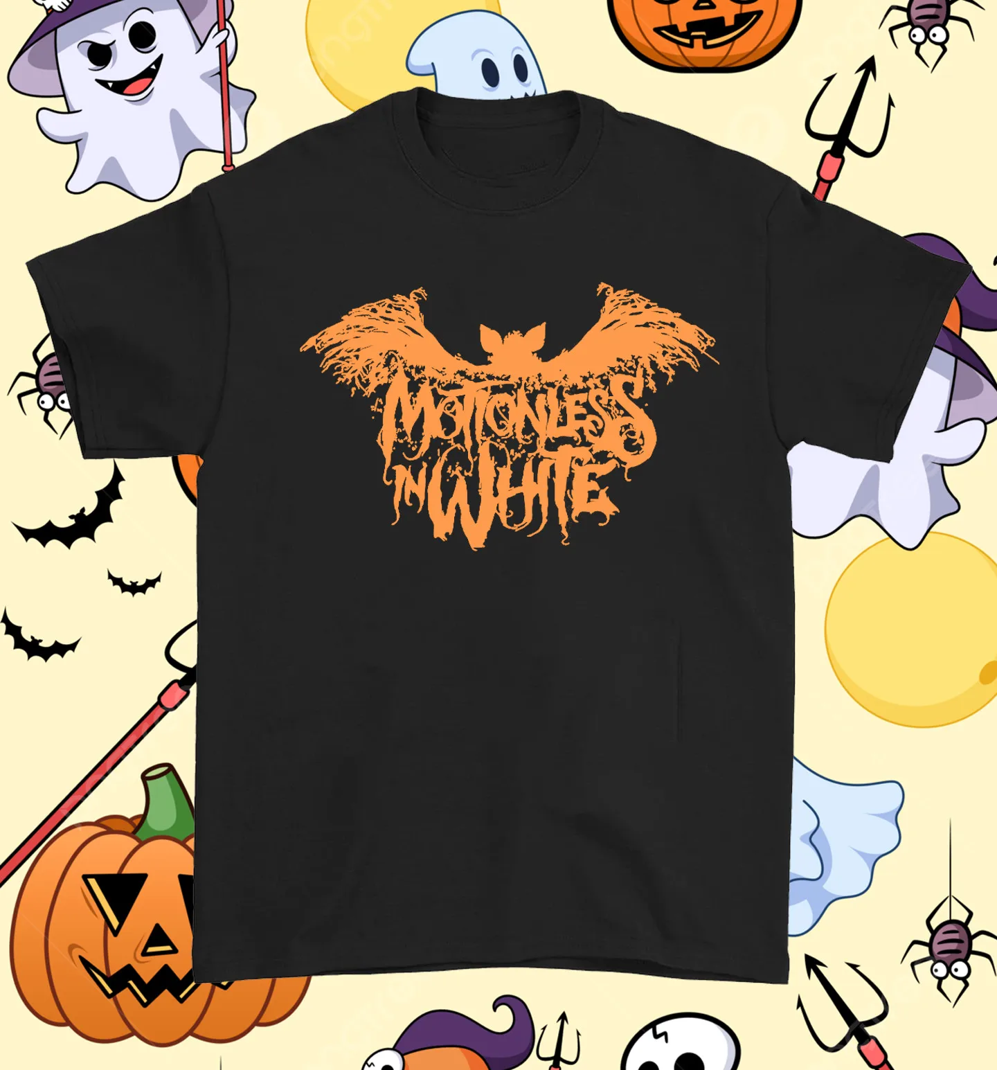 

SALE Motionless in White halloween black T-shirt Unisex Cotton S-5Xl