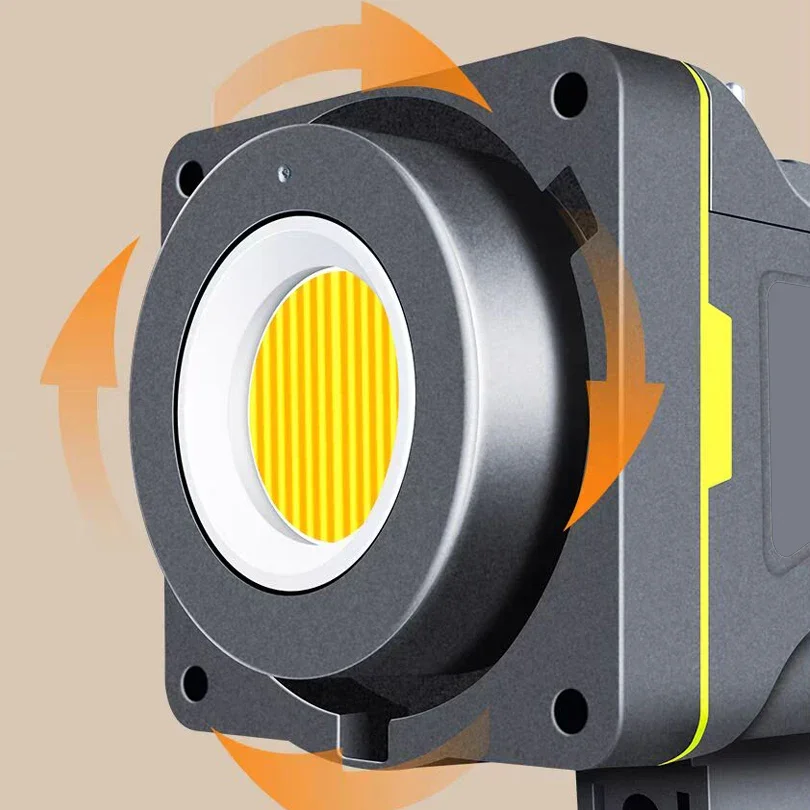 200 واط التصوير ضوء عدة صندوق إضاءة LED COB لايف الفيديو الضوئي الشمس ملء ضوء سطوع عالية CRI 95 + 2700-6500 كيلو 220 فولت عكس الضوء #4