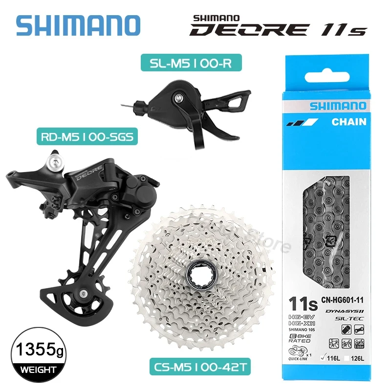 Shimano Deore M5100 Groupset CS-M5100 42T 51T K7 11Speed SL Shift