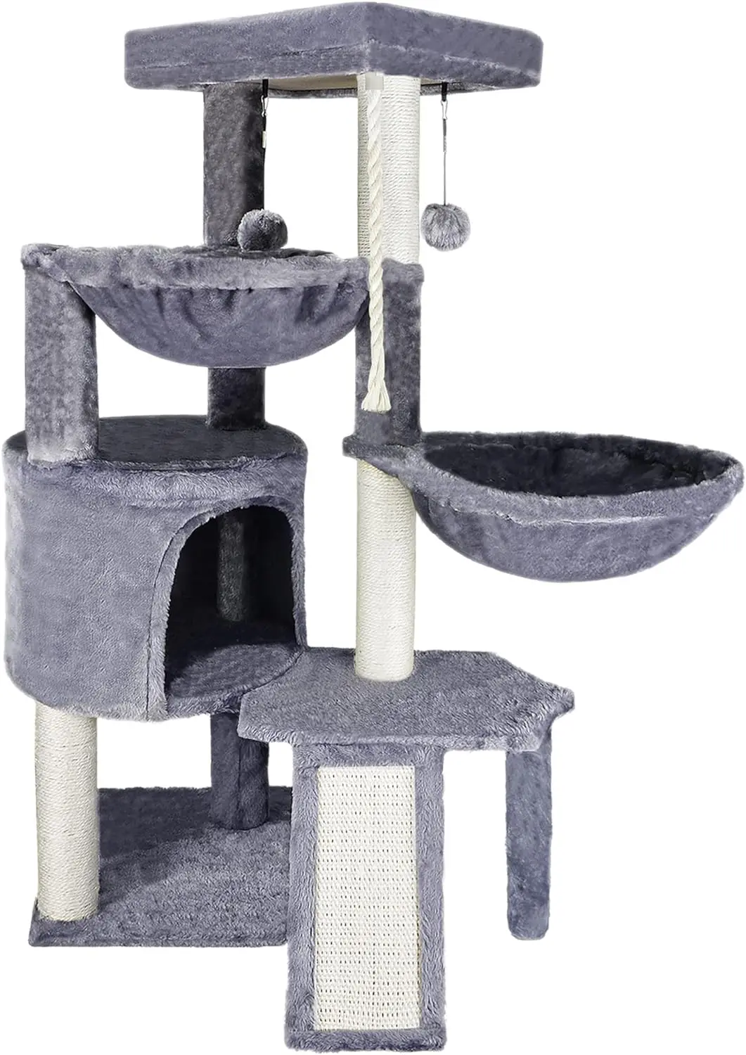 Imagem -03 - Xin-three Layer Cat Tree Cat Condo Duas Redes Cinza