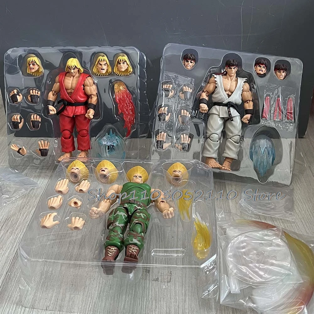 Figurka akcji ST Street Fighter Guile Ken Ryu Anime The Final Challengers Model Lalka Statua Ruchome Stawy Zabawki Filmowe Prezenty