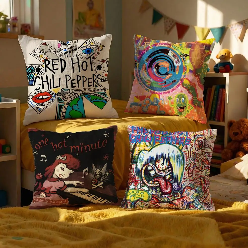 

Декоративные наволочки для подушек Red Hot Chili Peppers, 50x50 см, 4 штуки, 45x45, 40x40 см, наволочки для дивана