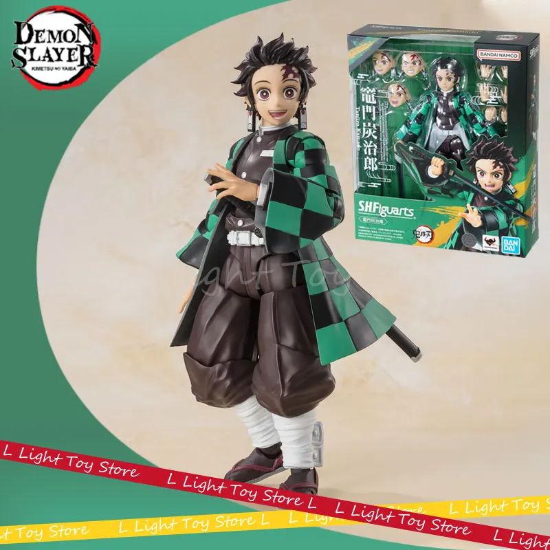 

Original Bandai Demon Shf Slayer Anime Figure Kamado Tanjirou Action Figurine Collection S.H.Figuarts Demon Slayer Statue Toy Gk