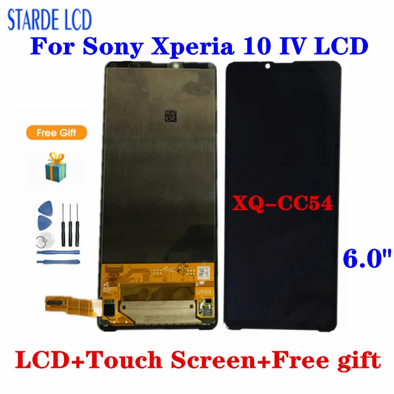 Super AMOLED For Sony Xperia 10 IV LCD Display Touch Screen Digitizer Assembly X10 IV XQ-CC54 6.0