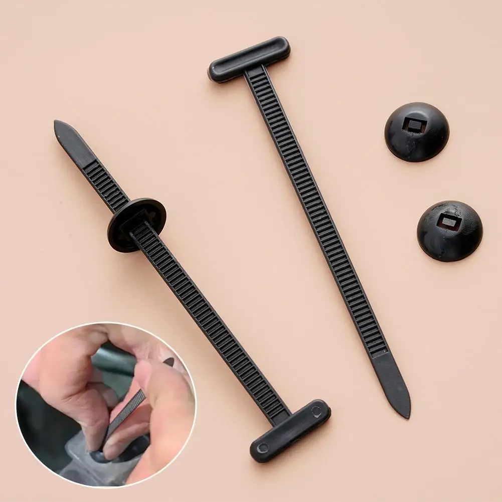 Car Pipe Cable Fastener Bundle Fixed Binding 30/50/100Pcs Self-Locked Nylon Cable Tie Push Clips Wire Tie Released Zip Straps
