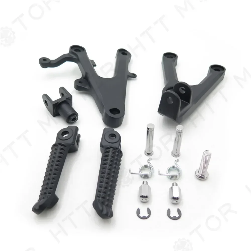 

Front Rider Foot Rest Pegs Brackets for 2003-2010 Yamaha R6 BLACK Motorcycle Parts