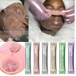 10PCS/lot Facial Mask Collagen Rose Hyaluronic Acid Soft Powder Anti-aging Anti-wrinkle Beauty Organic Peel Off  Mask