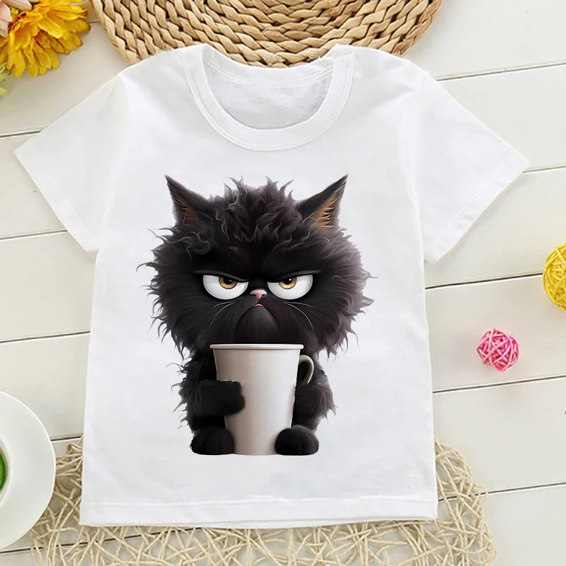 

Kid T Shirt Cat Kawaii Manga Japanese Anime Children T-shirt Kids Clothes Tshirt Tops Tee Boys Girls Tee Baby Cute Y2k