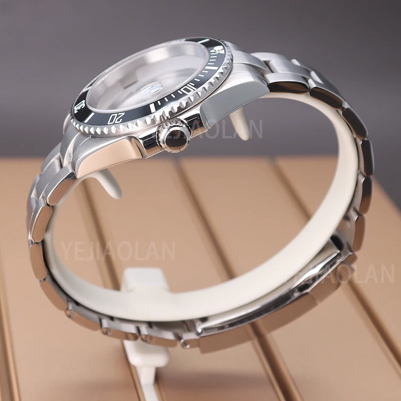 40Mm Submariner Nam Đồng Hồ 316L Thép Không Rỉ Mặt Kính Sapphire Cho Nh34 Nh35 Nh36, 38 Chuyển Động 28.5Mm Mặt Số Daytona