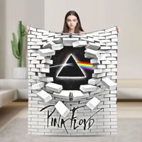 Floyded Rock Me Pinks  Blanket Quality Warm Soft  Throw Blanket Winter Travel Office Home Decor Comfortable Bedspread