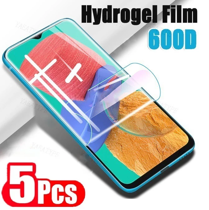 5PCS Hydrogel Film For Samsung Galaxy M12 M13 M14 M21 M31S M51 M32 M42 M62 M33 M52 M54 M53 5G Screen Protector