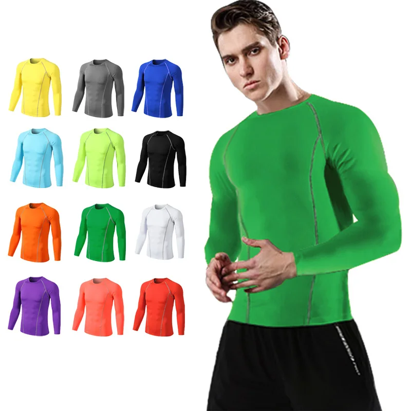 Men Women Kids Children Boy Girl Compression Running Long T Shirt Fitness Sport Basketball Football Gym Sportswear Clothes 1004