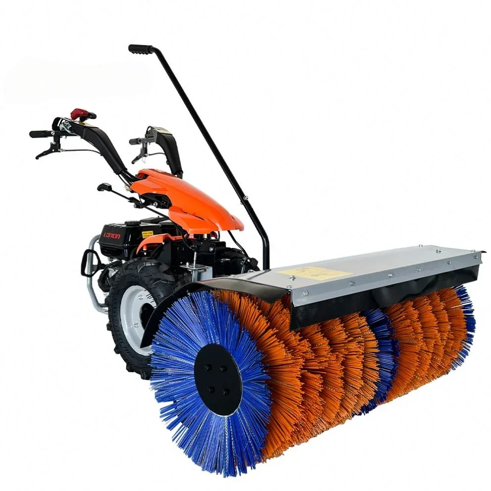 Manual Gas Powered Sweeper Snow Broom 15HP Gasoline Snowplow Snowblower Sweeper Snow Machine