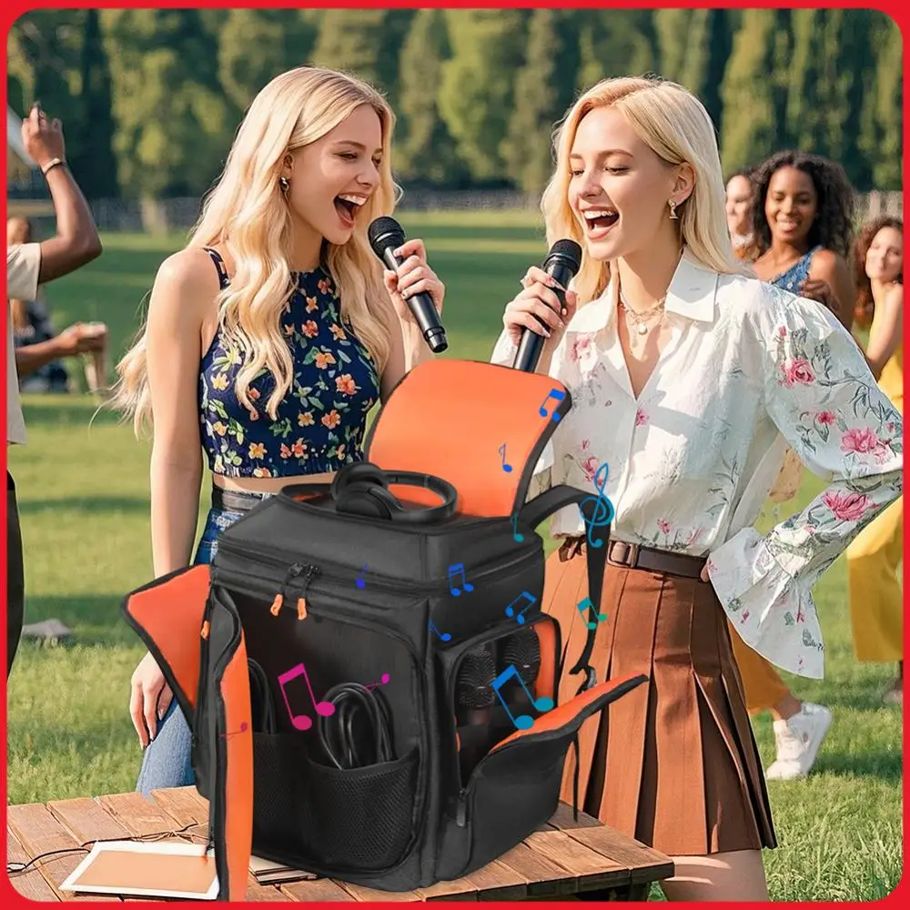 bose-s1-pro-pro-ワイヤレススピーカー収納バッグ大容量マイクケーブル収納バックパック通気性オーディオアクセサリー