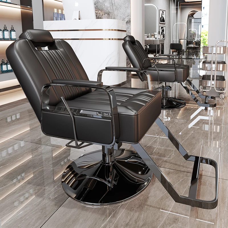 

Can Be Folded Down Unique Barber Chairs Comfortable Salon Chairs Space Saving Aesthetic Silla De Corte De Pelo Salon Furniture