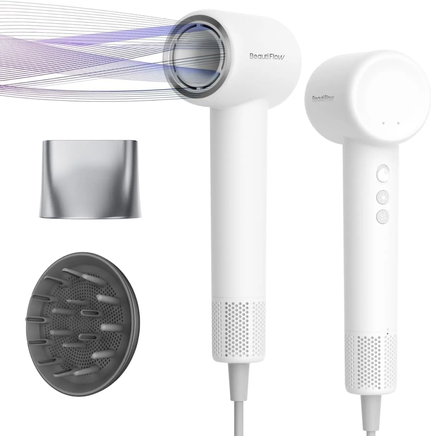 

110,000 RPM High-Speed Ionic Hair Dryer with Brushless Motor, Fast Drying, Low Noise Lightweight Design for Home or Travel