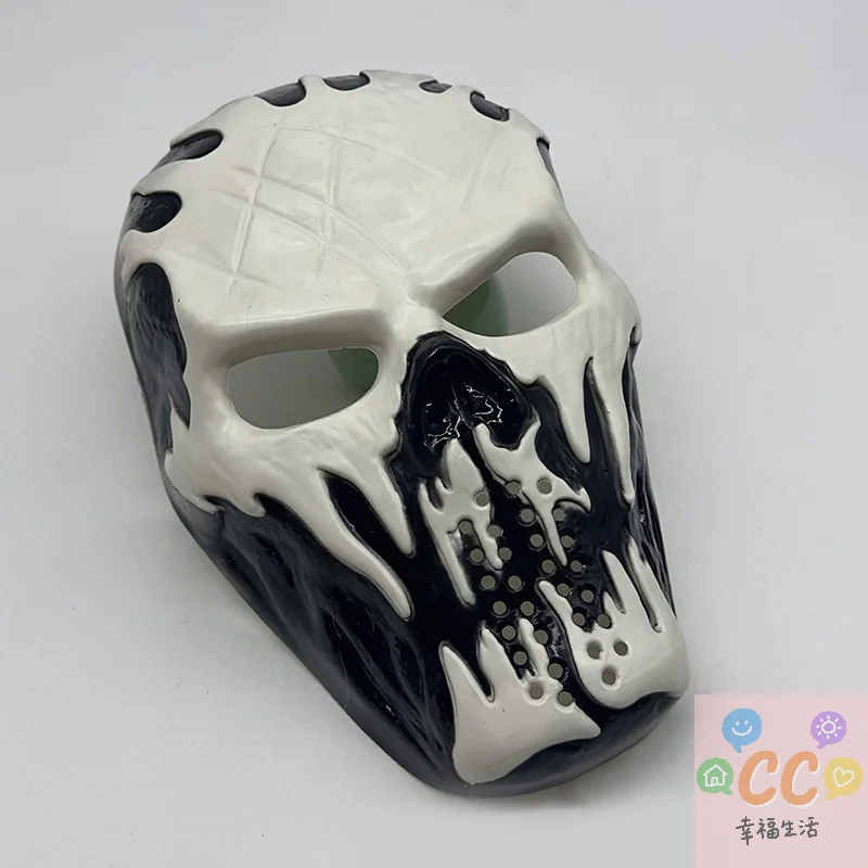 Masque d'horreur d'halloween, Clown aux yeux de printemps, crâne de Vampire, Script Kill, accessoires de déguisement effrayants