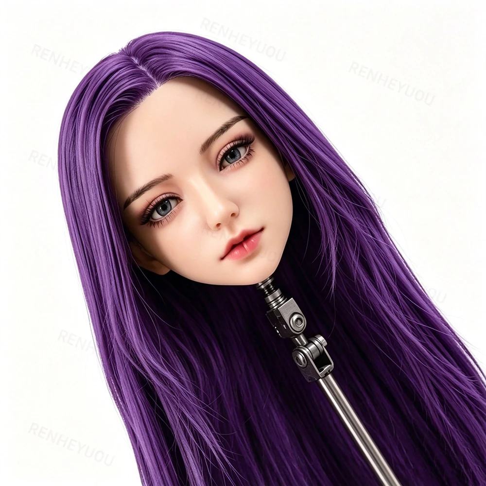 

Customizable Silicone Doll Head Upgraded Design Detachable Accessory Fit BJD Body Hobby Collection