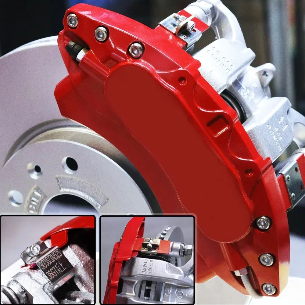 

For Audi Car Brake Caliper Cover Aluminum Alloy Front Rear Wheel Modification Exterior Kit Fit A1 A3 A4 A5 A6 A7 A8 TT RS TTS