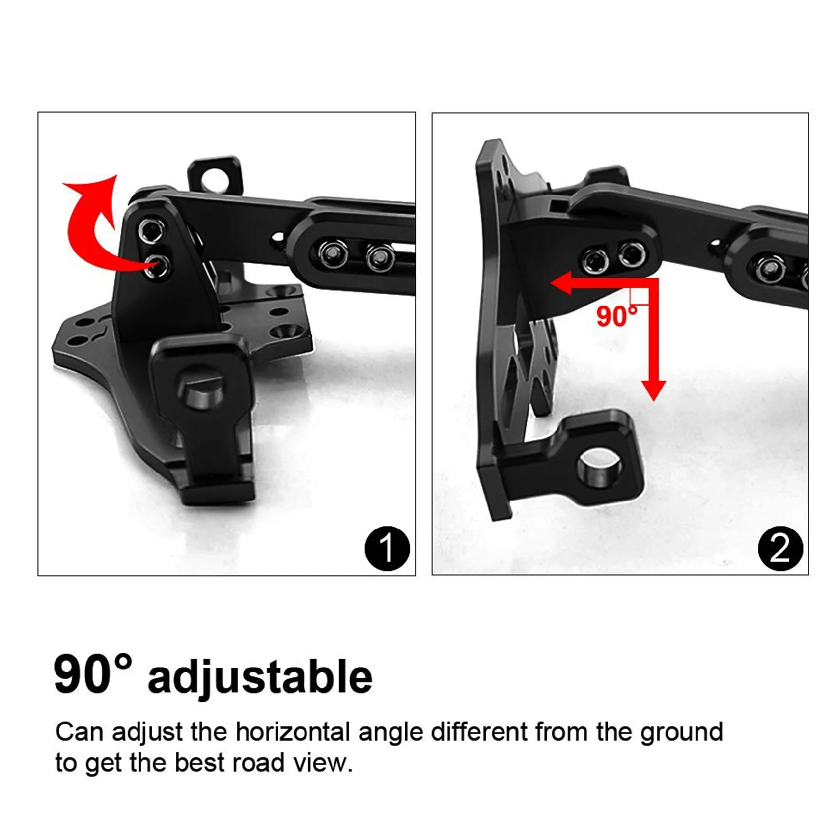 

Universal Motorcycle Fender Eliminator Motorcycle License Plate Holder Fender Eliminator Rear Tail Light Bracket Black