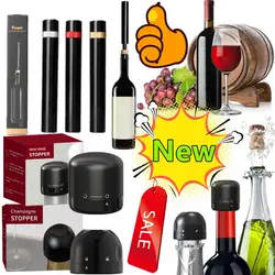 Portable Wine Opener Wine Champagne Bottle Stopper Air Pressure Pump Bottle Opener Tool Bar Accessories Fresh Keeper Wine Lovers