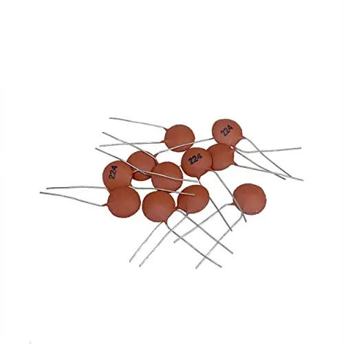 50pcs 220nF 0.22uF 224 Ceramic Disc Capacitor, DIP Radial Ceramic Chip Capacitor, Electronic Components