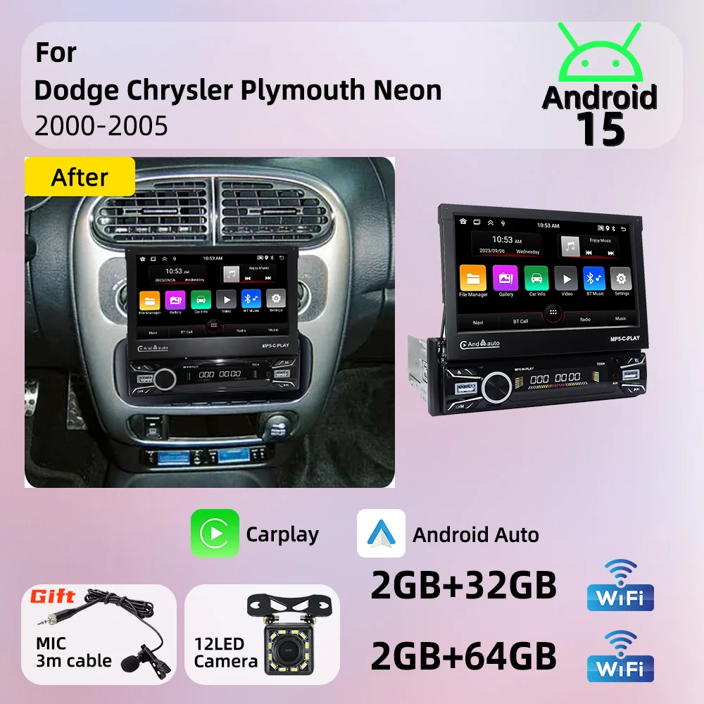 Android Radio 1Din Stereo 7