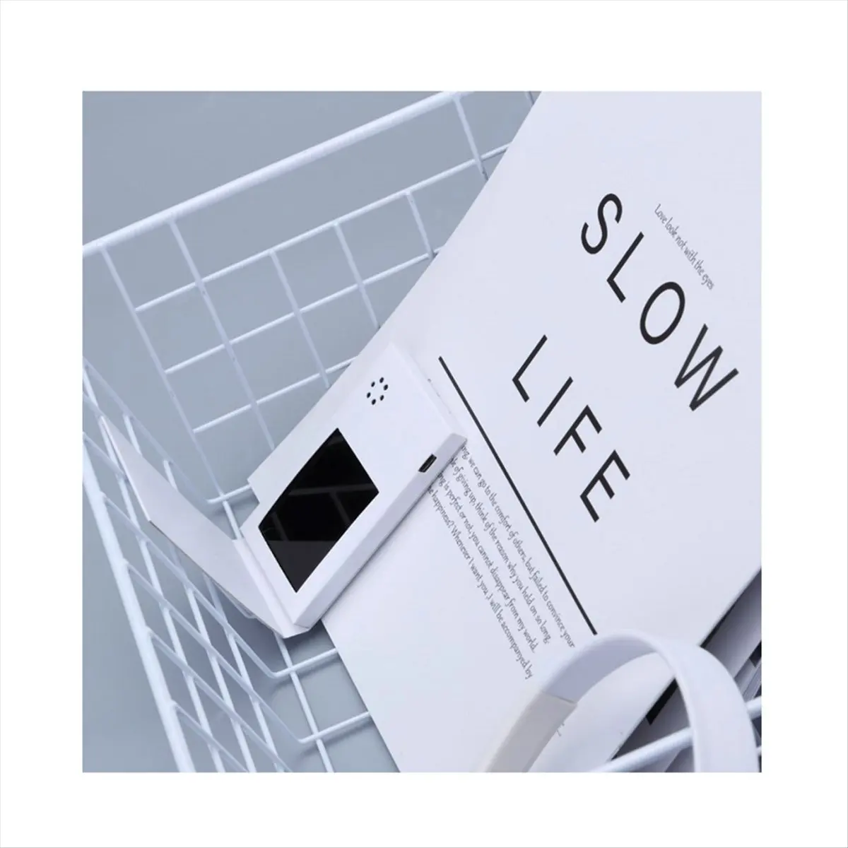 ~【A329Z】2.4inch Birthday White Video Book Card 128MB Lcd Invitation Gift Music Greeting Card Upload Video Lcd Greeting Card