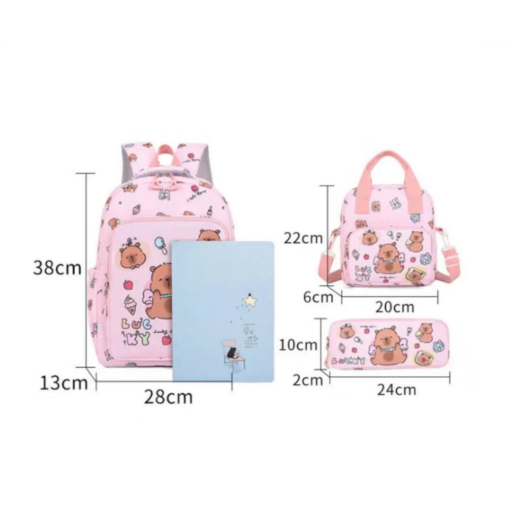 حقيبة ظهر جديدة للأطفال من Capybara Mochila حقائب مدرسية للأطفال للمراهقات والأولاد حقيبة ظهر للكمبيوتر المحمول حقائب ظهر للسفر للنساء