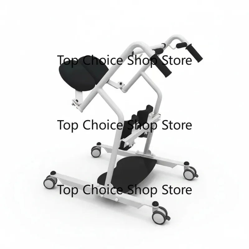 Manual Patient Transfer Chair, 110KG Capacity Lift for Elderly Paralyzed, 90x60x20cm Heavy Du-ty Shower Commode Chair