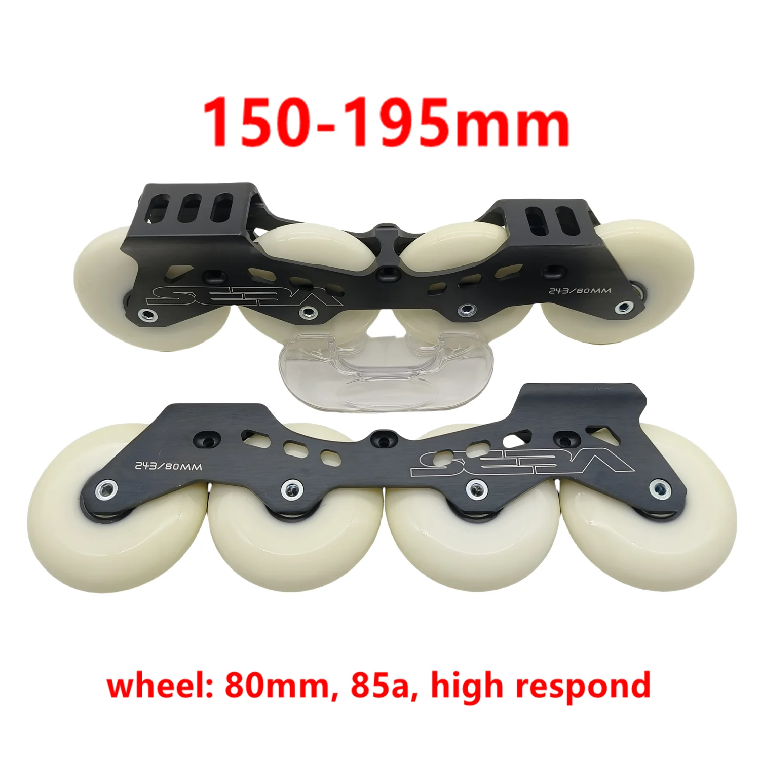 Free shipping inline skate frame flat 243mm with wheels 80mm 85a high respond