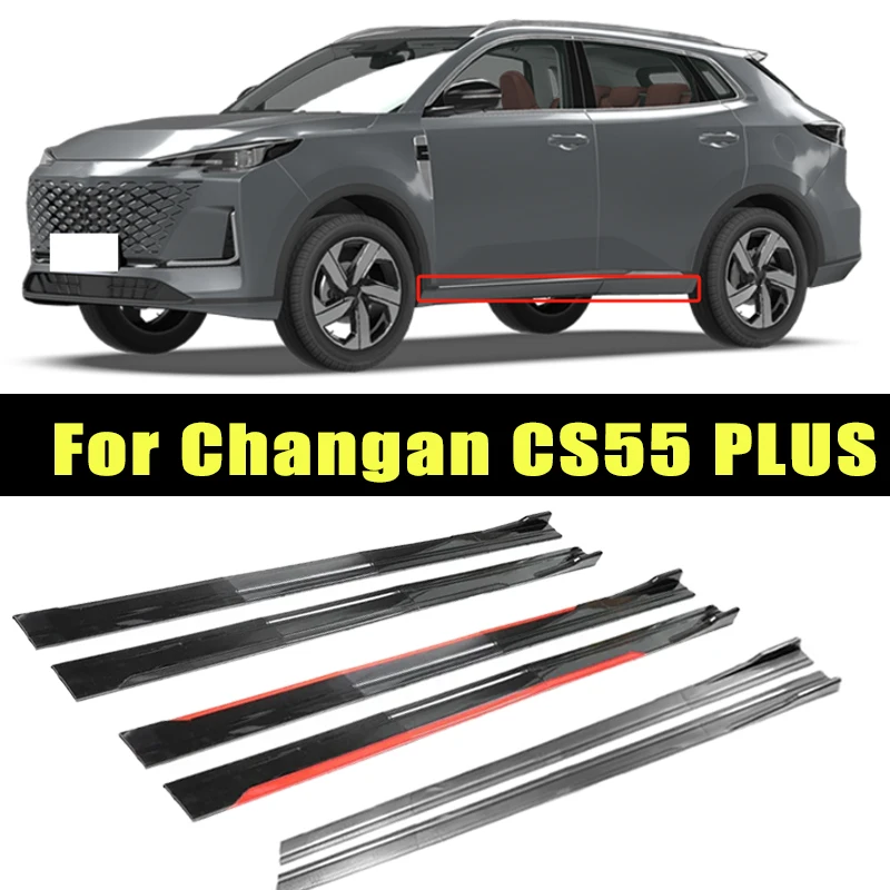 

Universal 2m/2.2m Car Side Skirt Extension SplitterBumper Racing Side Wing Bumper Lip Side Spoiler For Changan CS55 PLUS