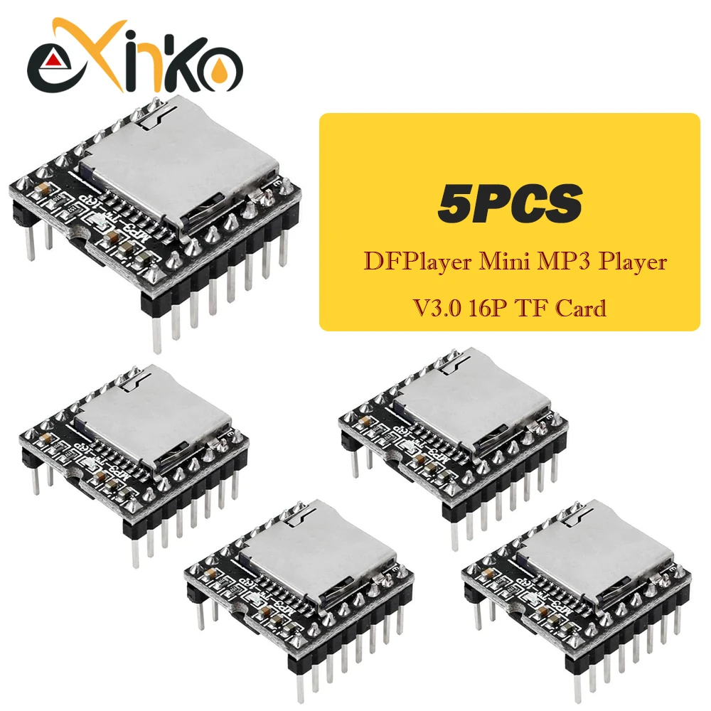 1/5/10PCS DFPlayer Mini MP3 Player Module V3.0 16P TF Card U Disk DF Player Audio Voice Module Board