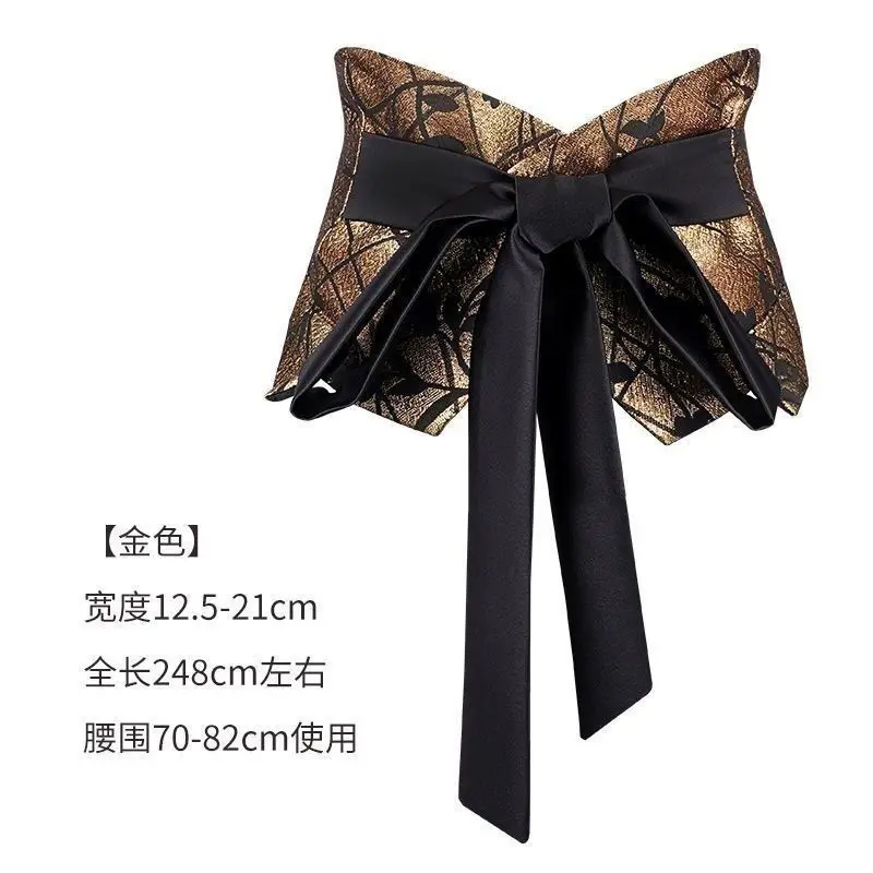 Eastern New Interpretation Waist Cincher - Chinese Style Corset Belt for Dresses, Elegant Ethnic Fusion Accessory