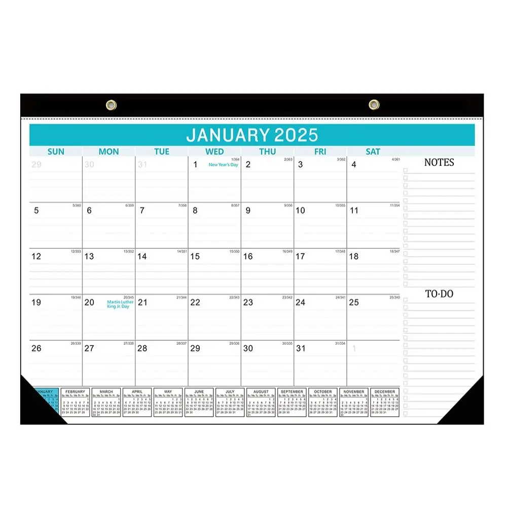 New Paper Wall Calendar Multifunctional Stationery Supplies Agenda Planner English Home Decoration Calendar