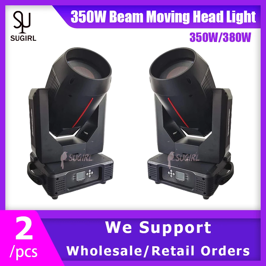 

No Tax 2Pcs 350W/380W Beam Moving Head Lighting With DMX Controller For Stage DJ Ball Disco Music Lights party stage Show