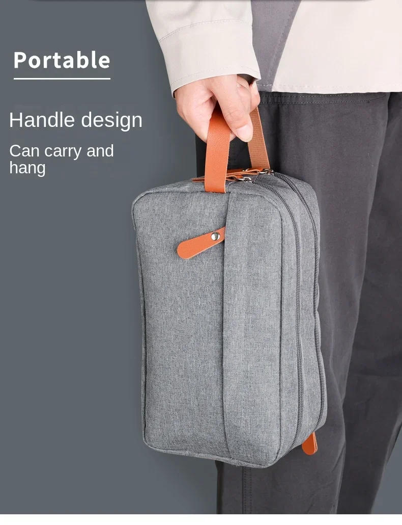 Mann Hohe Qualität Make-Up Tasche Oxford Leinwand Reise Kulturbeutel Organizer Wasserdichte Frauen Waschen Beutel Handtasche Kosmetik Fall – Detail 8