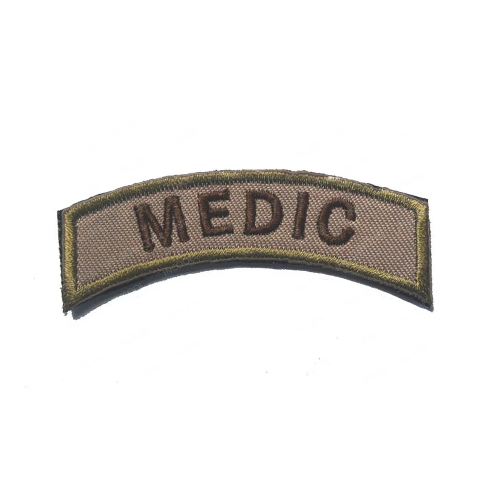 In God We Trust Sniper Medic Embroidered Patch Engineer Shoulder Tab Badges Ranger Special Operations Patch Contractor Appliques