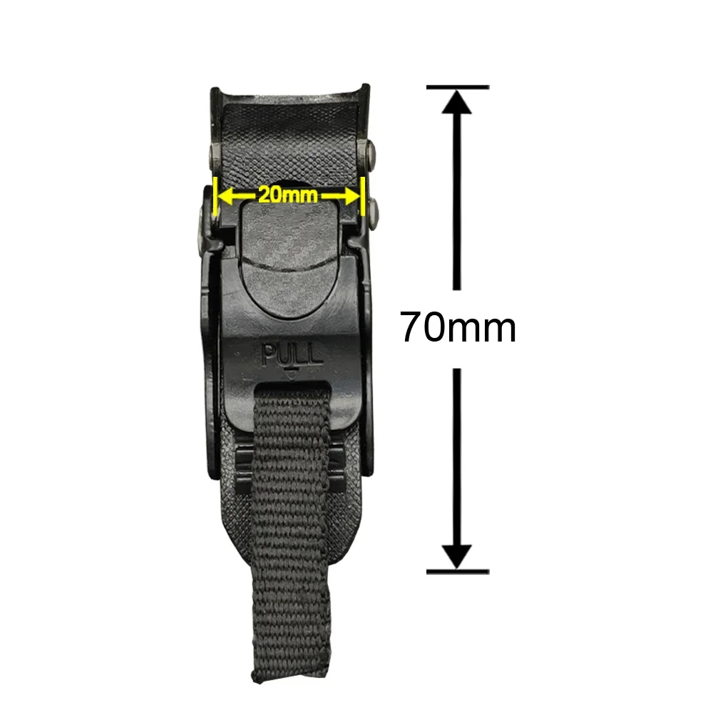 10-Segment Quick-Release Buckle Plastic Adjustable Durable Helmet Replacement
