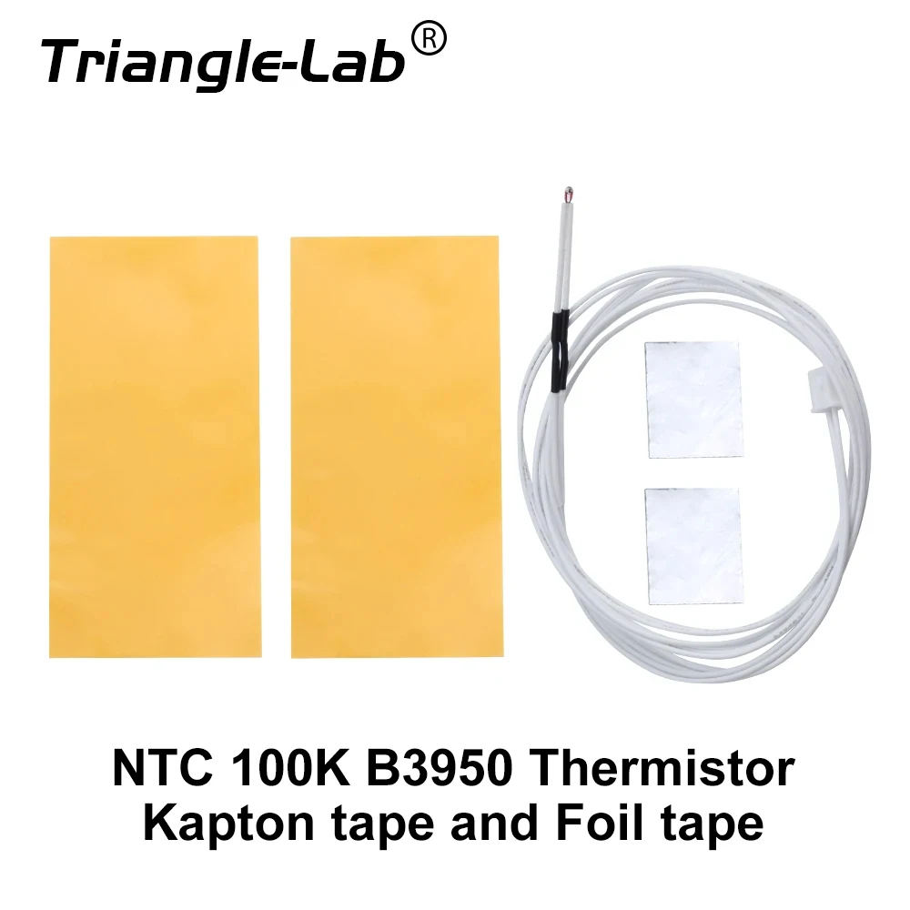 

C Trianglelab Kapton tape and Foil tape for Mounting Thermistors Surface Mount NTC 100K B3950 Hot bed thermistor Kits 3D Printer