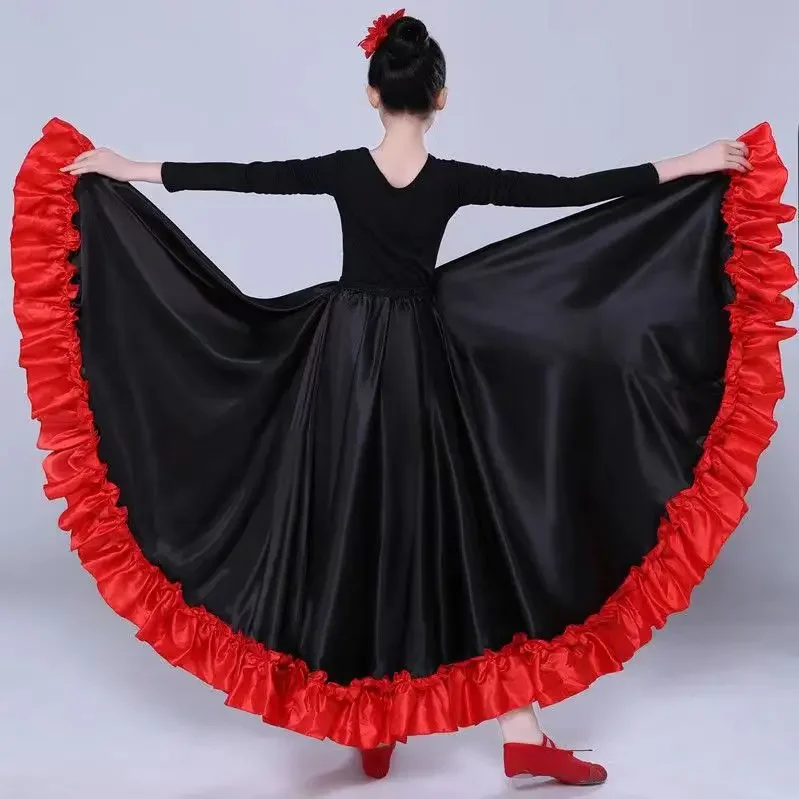 Robe Flamengo Espagnole pour Enfants, Costume de brevdu Ventre, Tauromachie, Chœur Gitan, Salle de Bal, Spectacle sur Scène, Éducatif, Bol