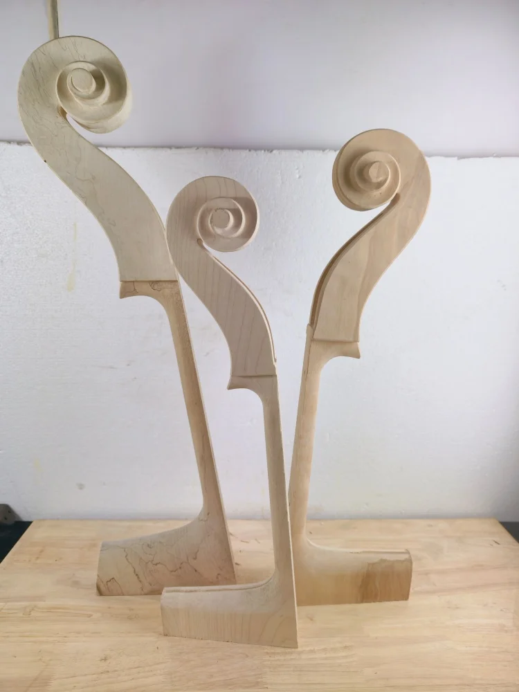 manche-de-basse-acoustique-en-erable-blanc-brut-non-fini-sculpte-sculpture-a-la-main