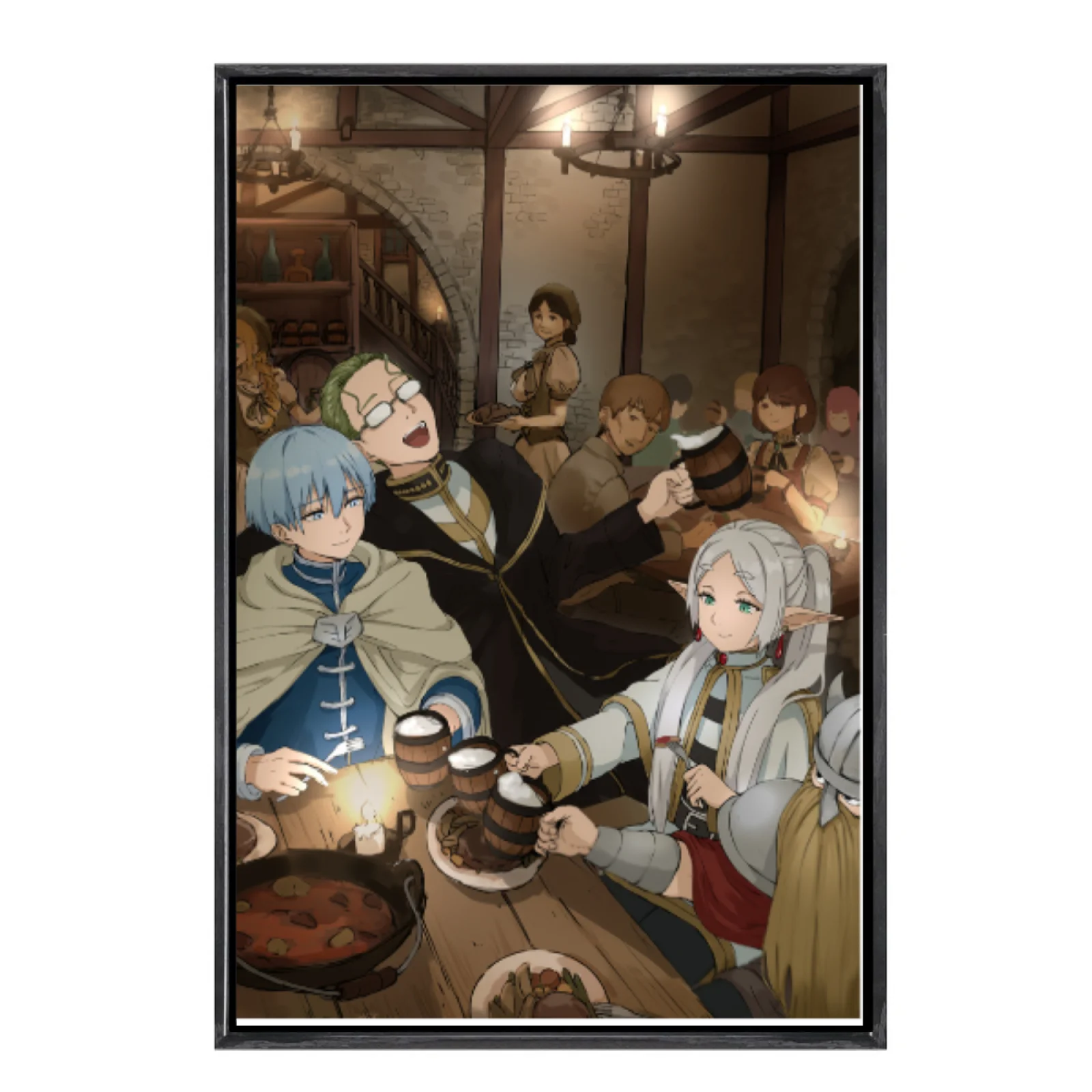 

Japanese Manga Multi-Size Canvas Poster Double Framed Wall Art, Frieren Home Decor for Living Room Bedroom