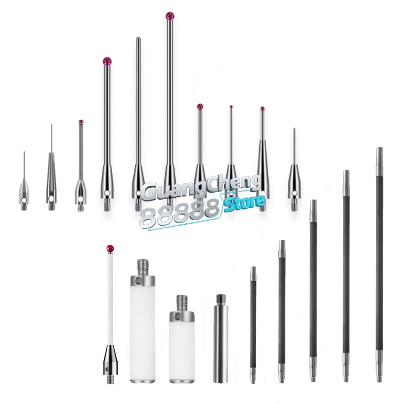 Three-coordinate stylus Renishaw stylus ruby probe ceramic carbon fiber extension rod stylus flat test M2M3M4