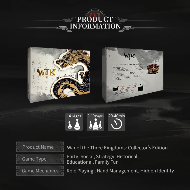 SanGuoSha Collector’s Edition (English Ver.) – Featuring Western Faction Debut & 12 Legendary Holo Foil Generals – Strategy Card