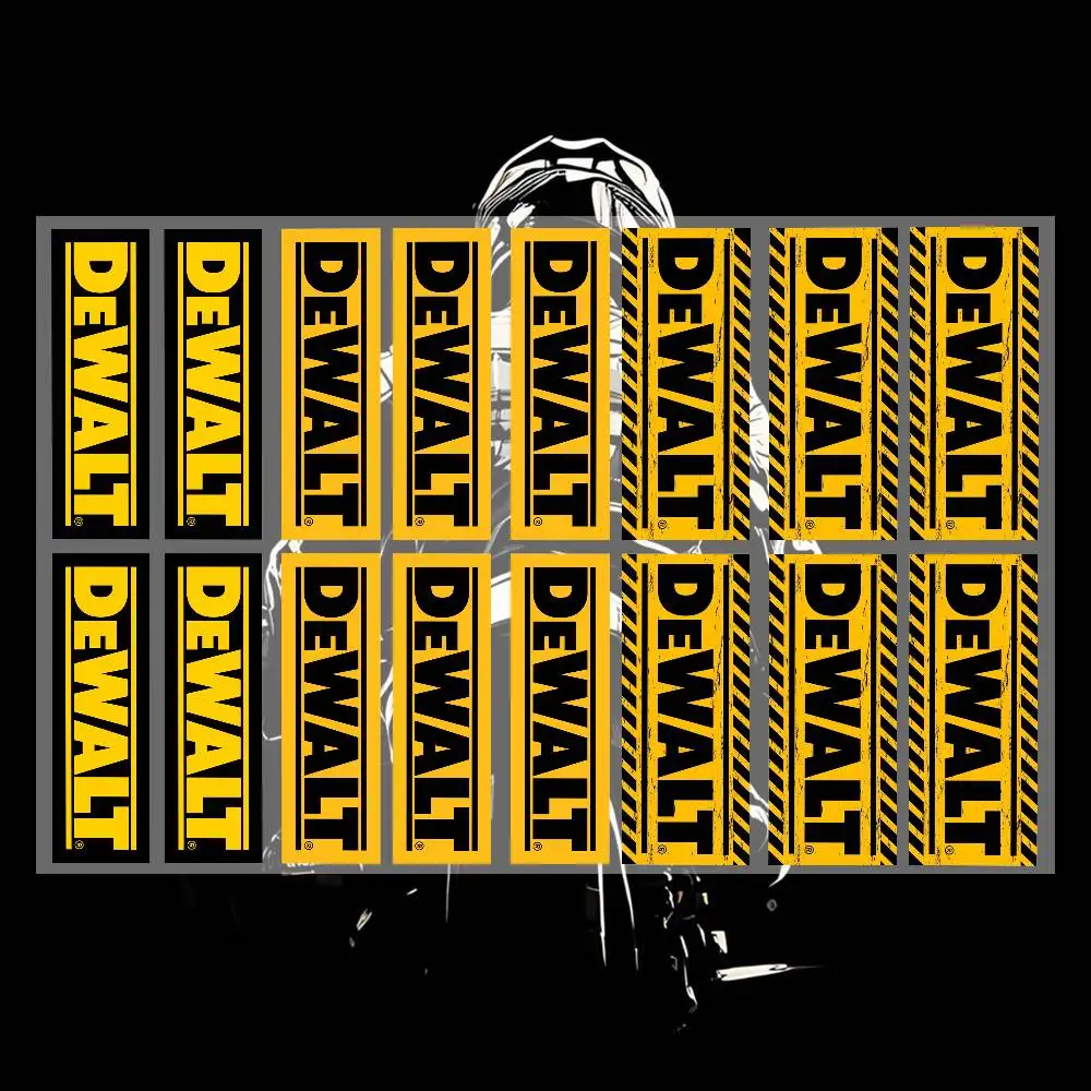 DEWALT Stickers Moto Sticker Auto Body Bumper Windows Motorcycle Laptop Walls Vinyl Decal Car Tuning Accessories