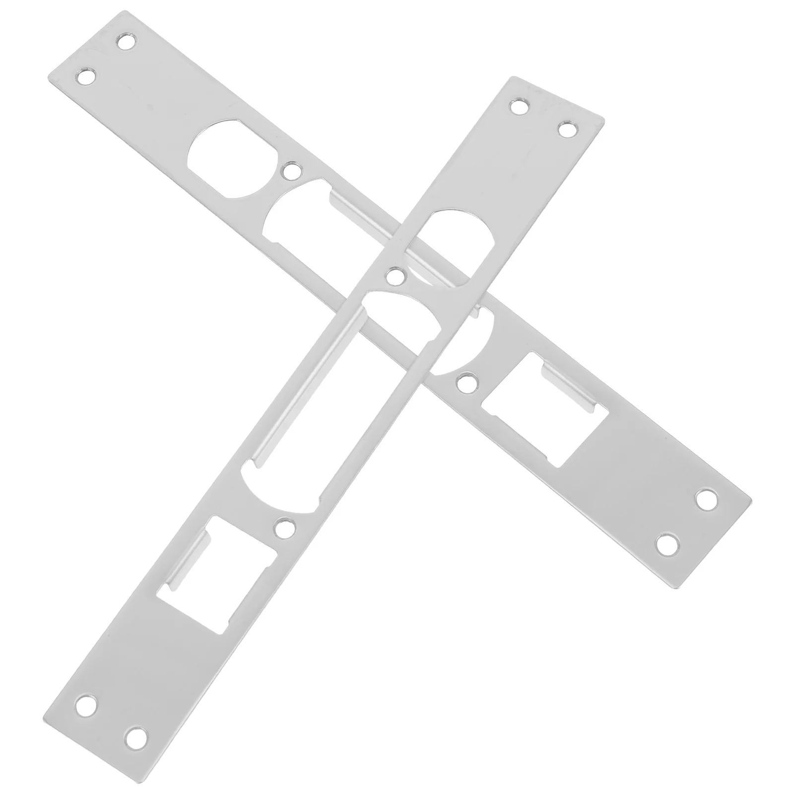 

2pcs Lock Body Security Strike Plate Reinforcement Anti Stainless Steel Metal Door Plate Front Door Reinforcement