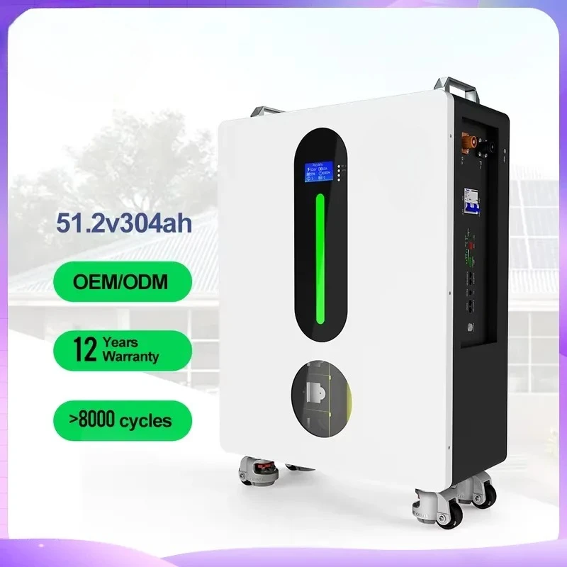 48V 51.2V 300Ah LiFePO4 Battery 15kWh 16kWh 20kWh Solar Energy Storage System Lithium Ion Power Wall For Home Hybrid Inverter