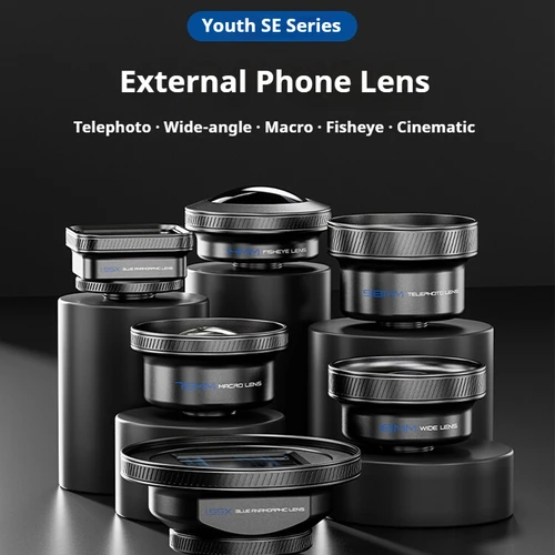 Imagen 2 del producto NEEWER lente de teléfono externa para iPhone Android lente gran angular lente de retrato lente Macro lente de película lente ojo de pez para teléfono