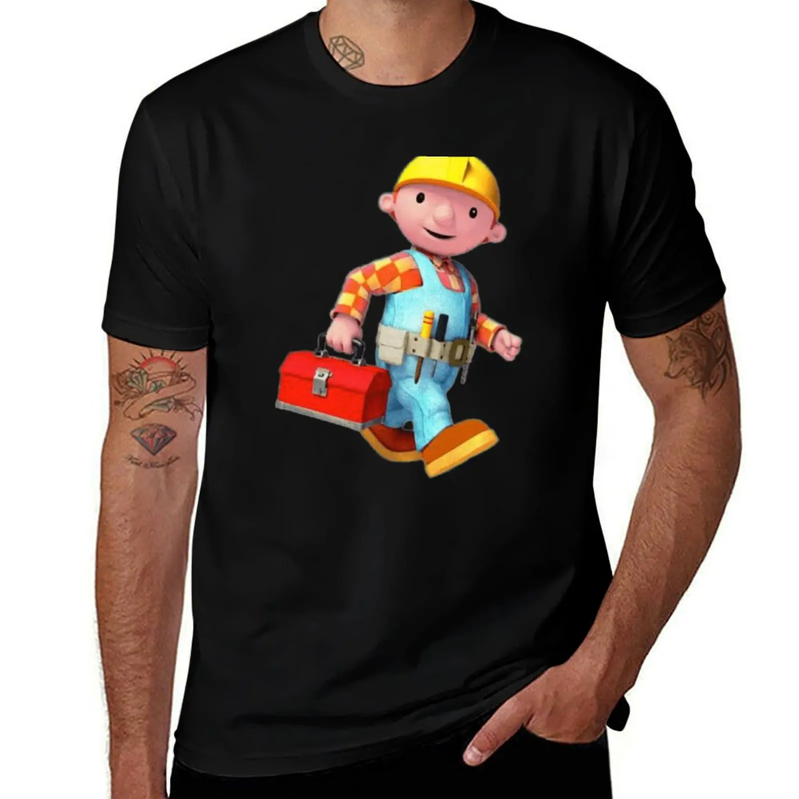 

Bob The Builder T-Shirt street wear summer clothes plus size clothes men t shirts